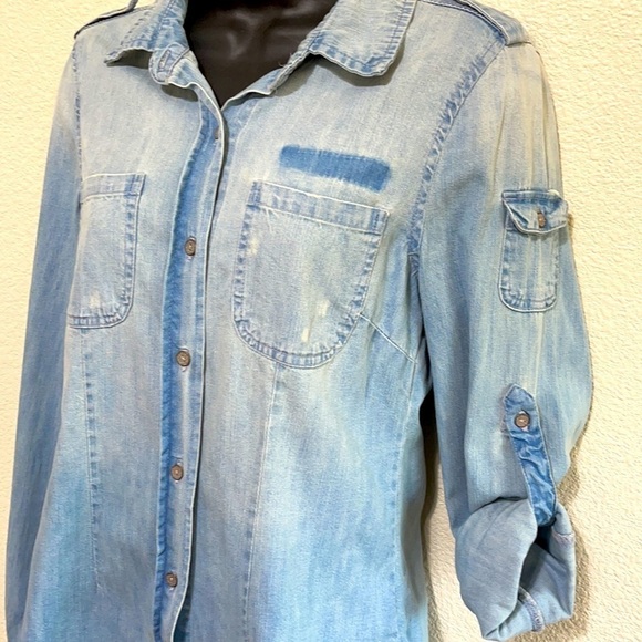 Life In Progress Anthropologie Chambray Shirt - Picture 2 of 7